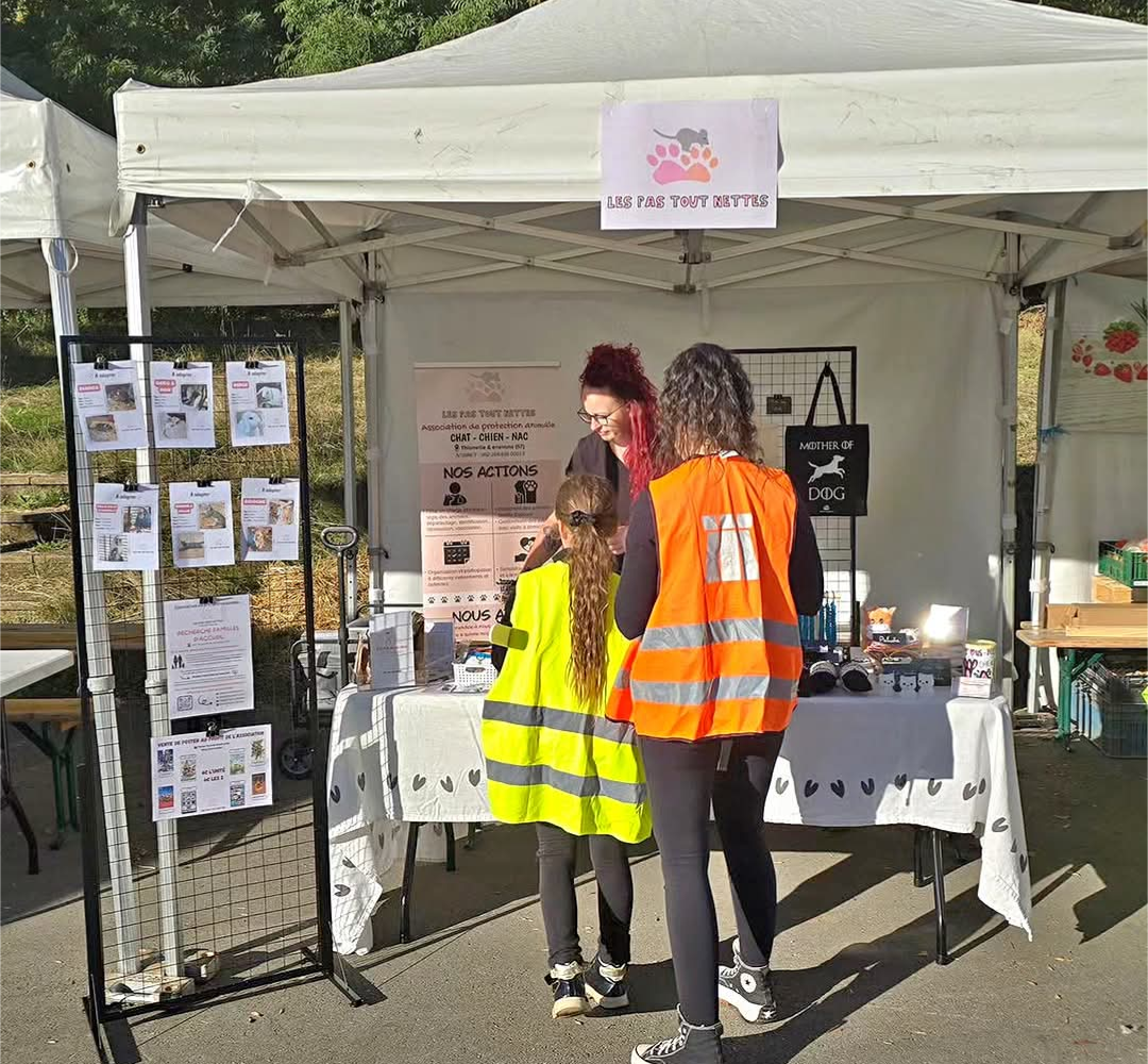 Les bénévoles et les animaux de l’association